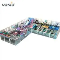 انڈور ٹرامپولین پارک کودیں۔